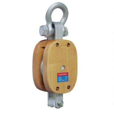 REGULAR WOOD BLOCK,SINGLE WHEEL WITH SHACKLE